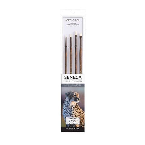 Seneca® Master Artist Series Synthetic Bristle Brush Set Featuring Carla Grace: SET200