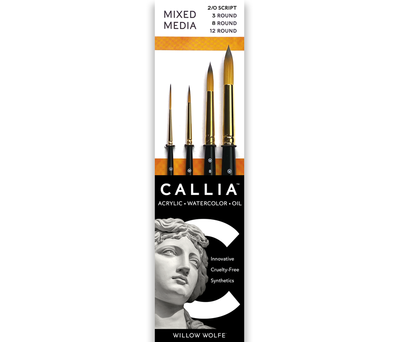 Callia® Round Shapes Brush Set, Synthetic Sable: Set 200