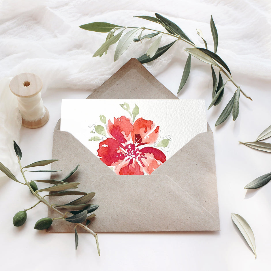 Basic Strokes for Watercolor Flowers