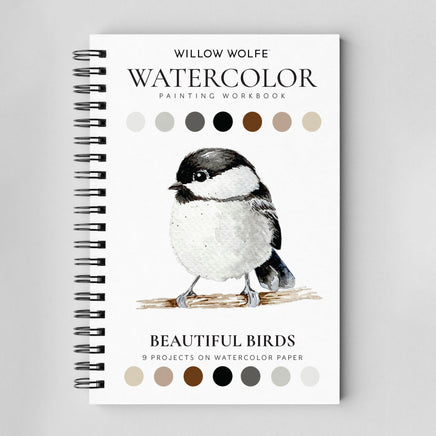 Beautiful Birds Watercolor Workbook by Willow Wolfe