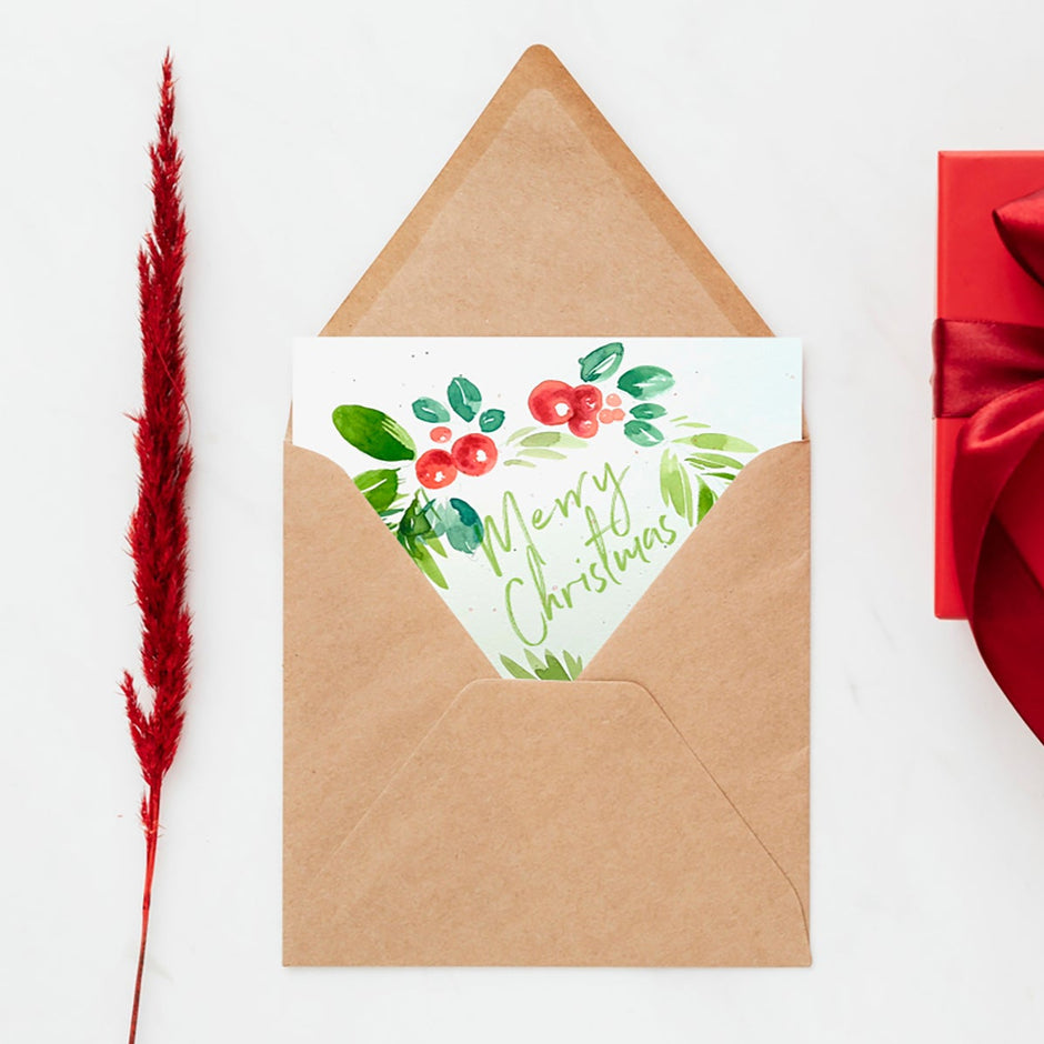 12 Festive Watercolor Cards