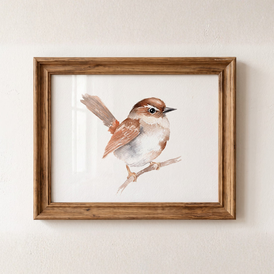 Paint a Watercolor Wren from Willow's Beautiful Birds Watercolor Workbook