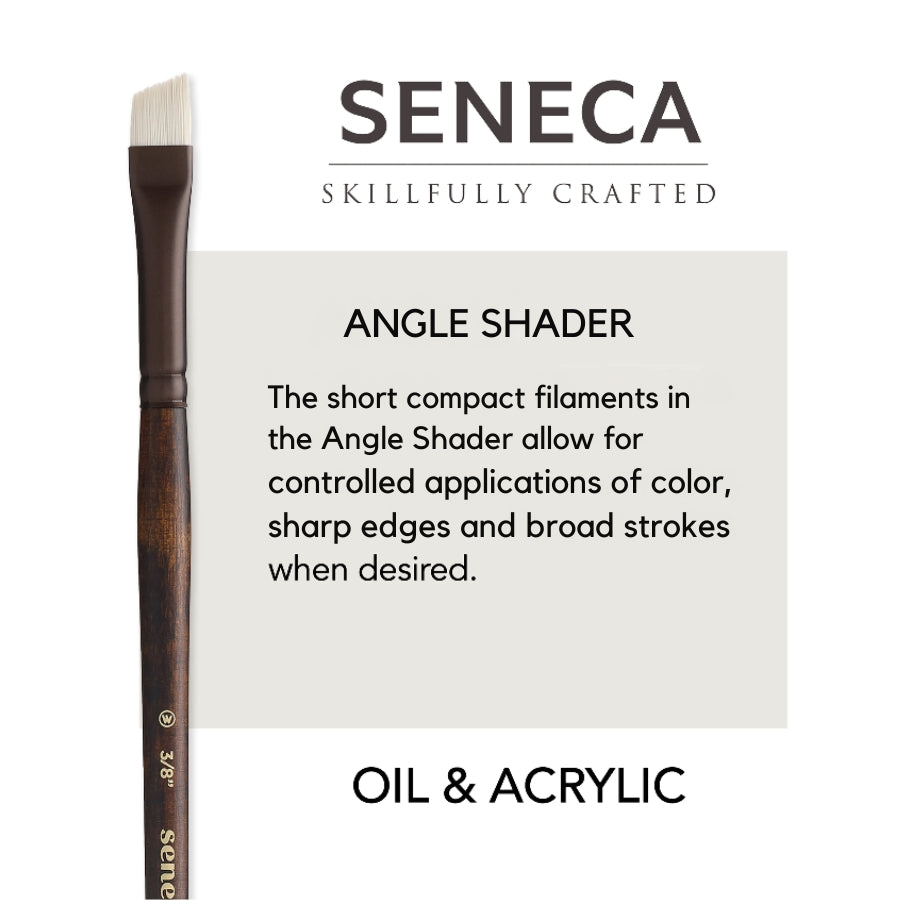 Seneca® Angle Shader Paint Brush, Synthetic Bristle