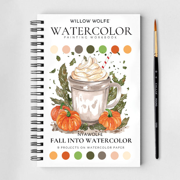 Fall Into Color Watercolor Workbook by Nya Wolfe