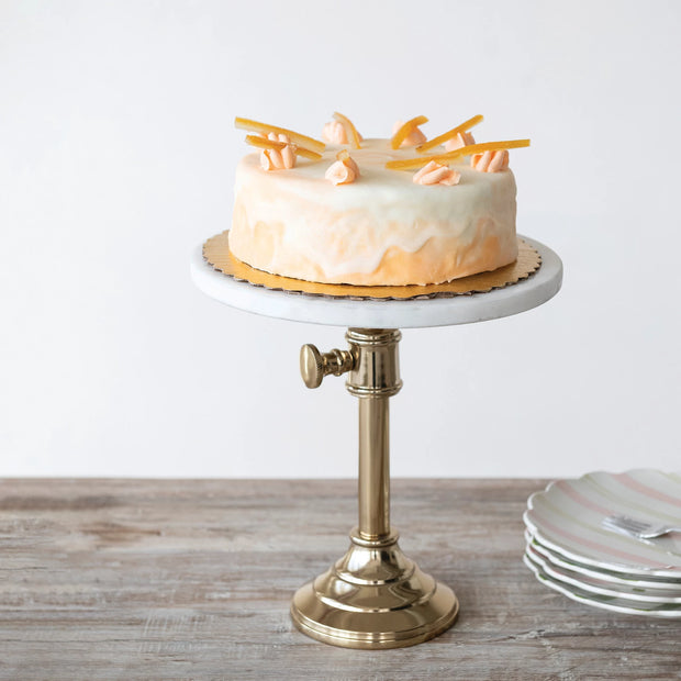 Adjustable Marble & Brass Display Stnd