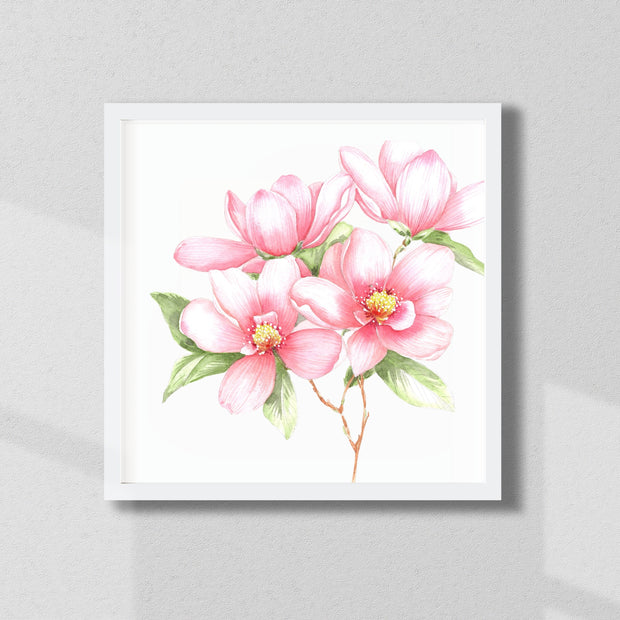 Watercolor Layering & Blending: Magnolia Blossoms - TWS4