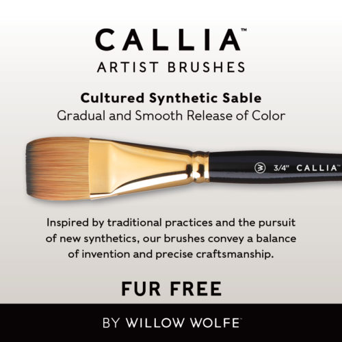 Callia Flat Artist Brush Set, Synthetic Kolinsky Sable by Willow Wolfe: Set 700