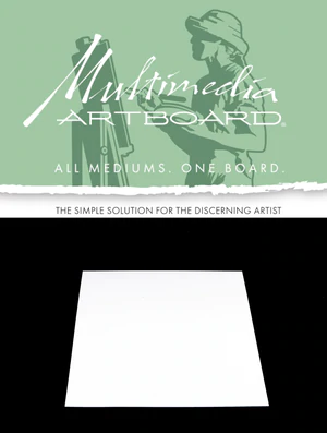8x10 Multimedia Artboard:  White: 5 Pack