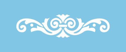 Architectural Scroll Stencil