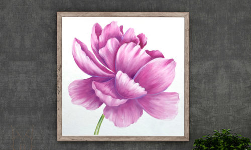 Peony Stroke Flower Water Mixable Oil Painting Class