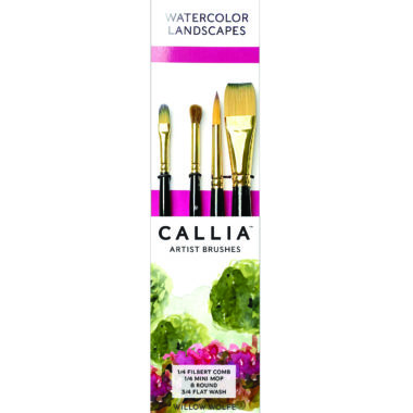 Callia Artist Brushes Paint Brush Set featuring four paint brushes by Willow Wolfe.