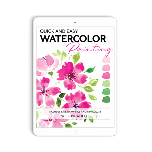 Painting Watercolor Botanicals PDF Project Book & Course Guide- 65 Pages (EBOOK)
