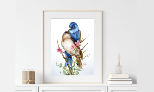 Cuddly Birds Water Mixable Oil Painting Class