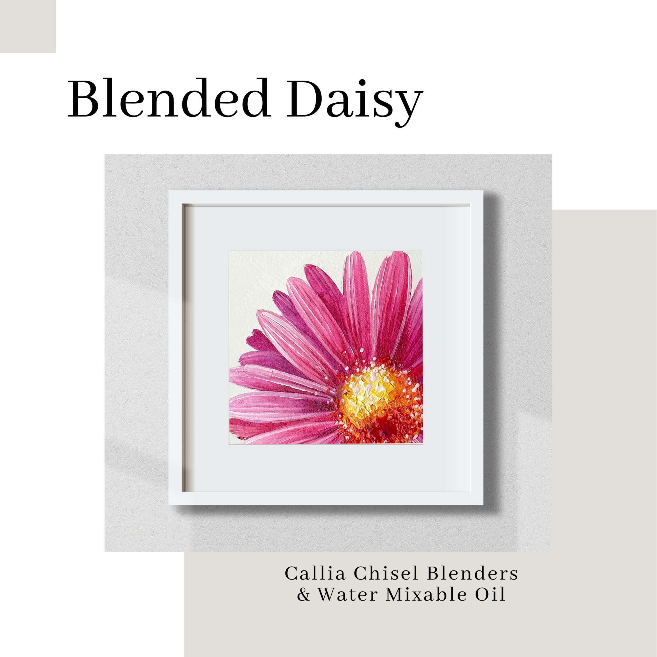 Learn to Blend a Daisy with Water Mixable Oil