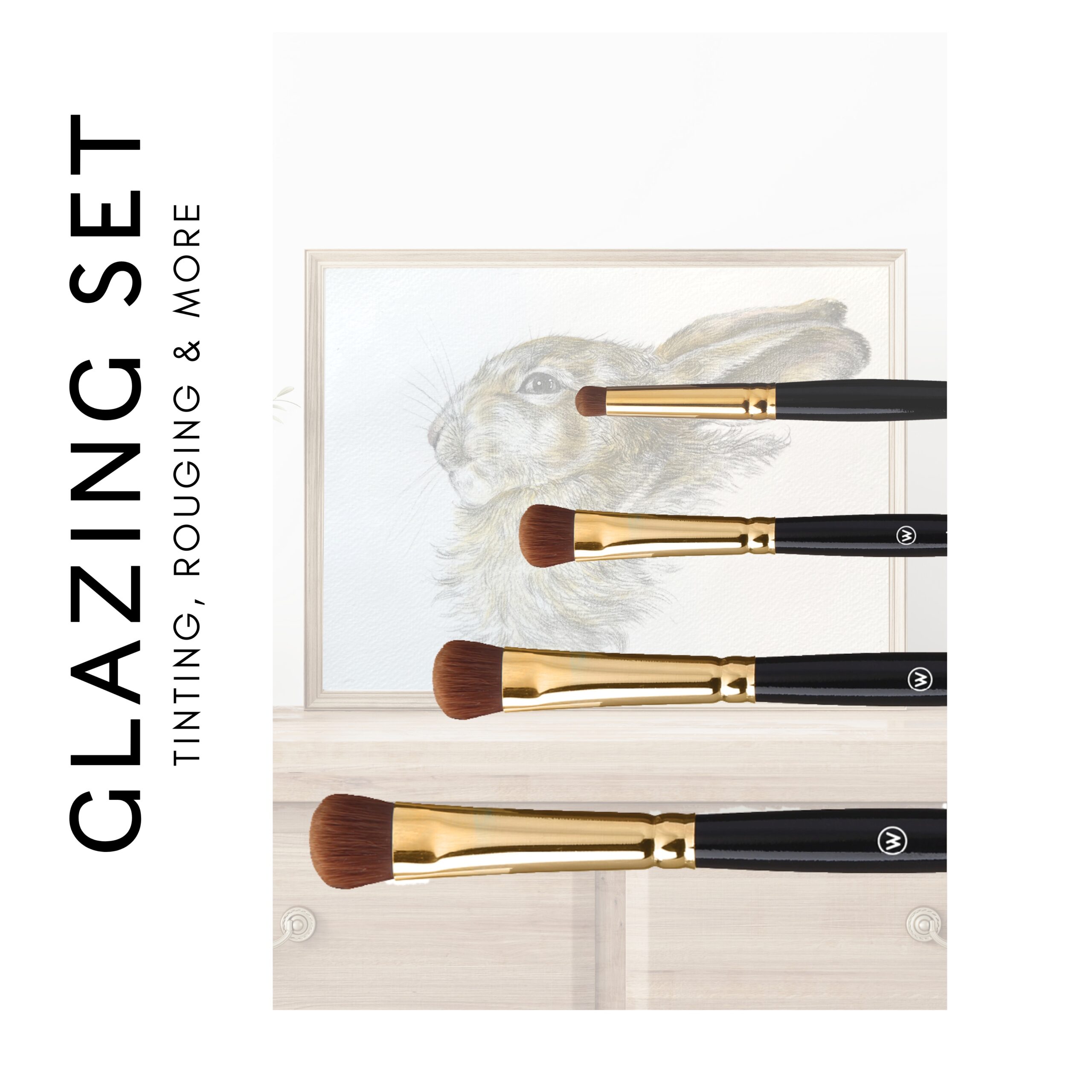 Callia Artist Brushes Blending Brush Set, Learn with Willow for Oil, Acrylic and Watercolor