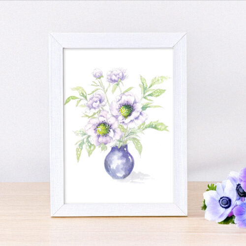 Blooms & Bouquets Watercolor Class - 6 Painting Projects